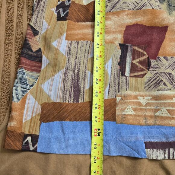 Lew Magram Vintage 90s Wrap Front Dress 6 Island Tribal Boho Granola Girl Hippie - Picture 12 of 12